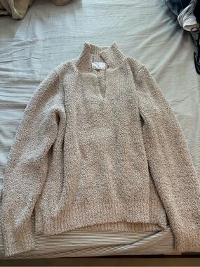 Absolutely Plush Cowl Sweater in Light Taupe